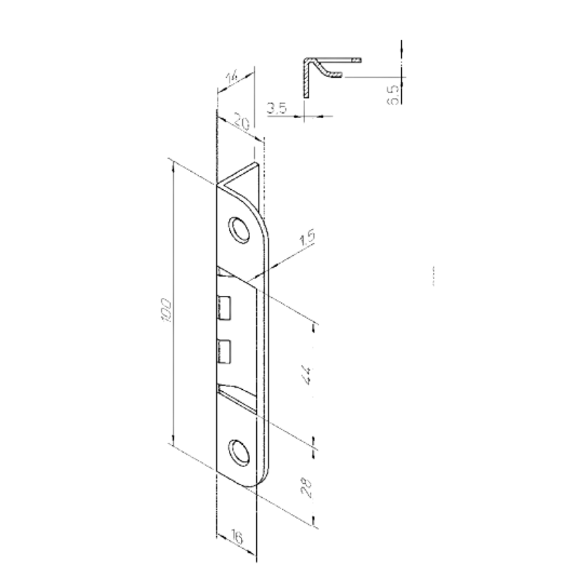 Striker plates - 0078